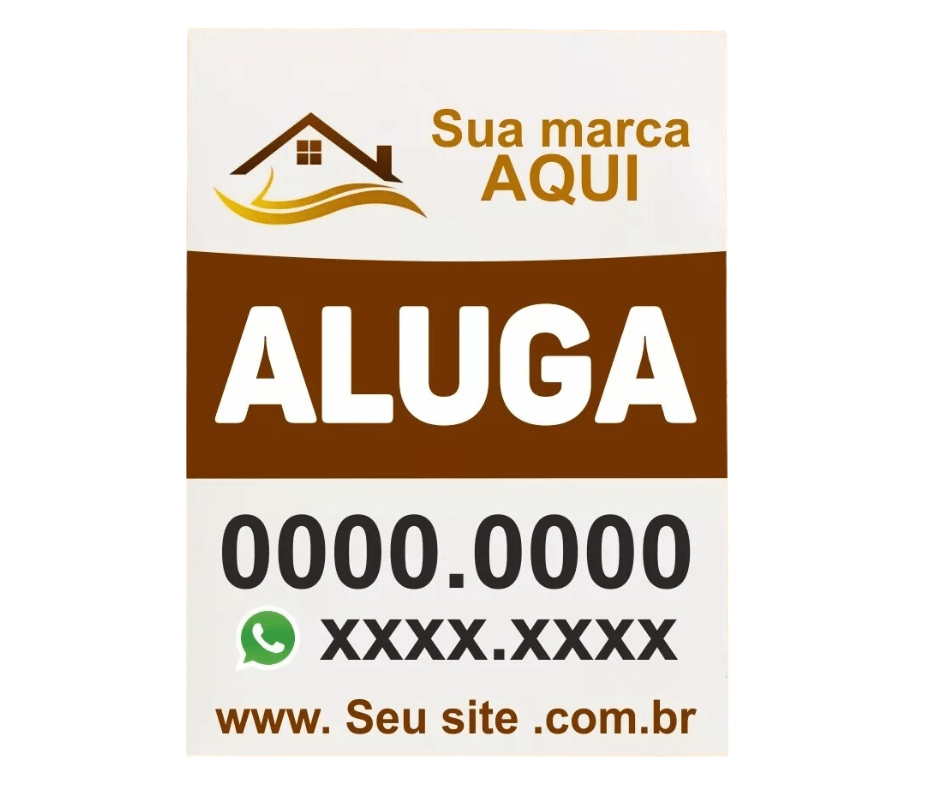 placas para imobiliária